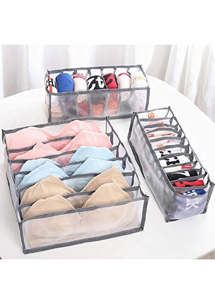 Santkuee 6 Adet Iç Çamaşırı Çekmece Organizatör Katlanabilir Dolap Elbise Bölücüler Dresser Bölmeleri Saklama Kutusu Sütyen Çorap Için Fit (Yurt Dışından) fiyatları