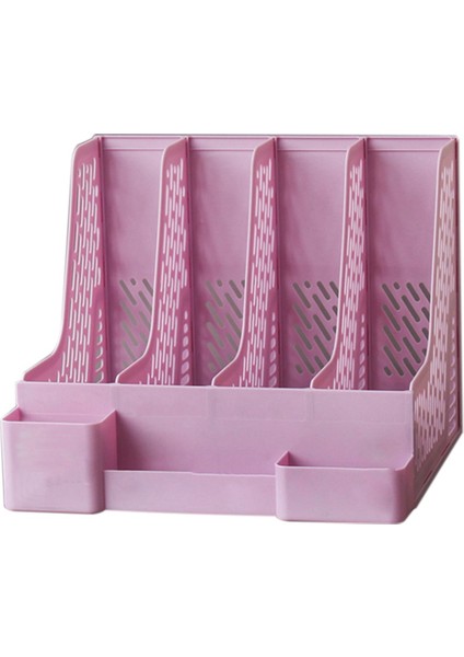 Santkuee Dosya Rafı Çok Katmanlı Ins Dosya Kutusu Masa Rafı Kitap Standı Klasör Klasörü Masaüstü Saklama Kutusu Öğrenci Mor (Yurt Dışından)