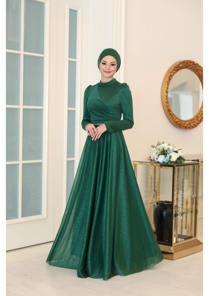 Simli Şifon Abiye Işıl