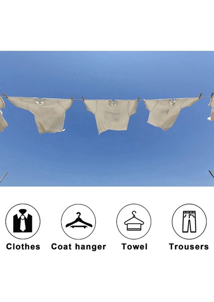 Santkuee Geri Çekilebilir Çamaşır Ipi Teleskopik Iç Mekan Dış Mekan Duvara Monte Elbise Kurutma Hattı Kurutma Halatı Askısı (4 Hatlı) (Yurt Dışından) fiyatları