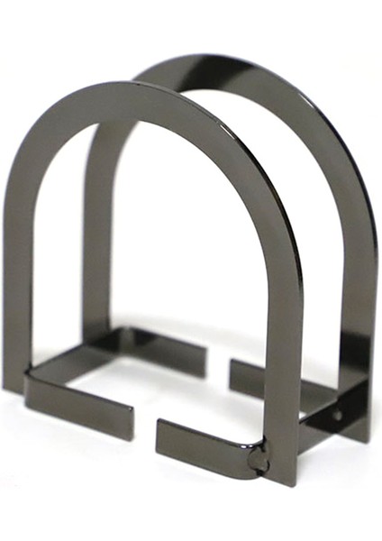 Santkuee Nordic Kapı Şeklinde Kağıt Havluluk Dikey Peçeteler Ev Ofislerde, Restoranlarda, Otellerde, Kafelerde Kullanılabilir(Siyah) (Yurt Dışından)