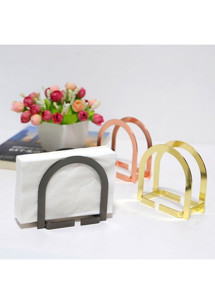 Santkuee Nordic Kapı Şeklinde Kağıt Havluluk Dikey Peçeteler Ev Ofislerde, Restoranlarda, Otellerde, Kafelerde Kullanılabilir(Siyah) (Yurt Dışından) indirimleri