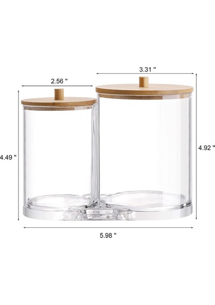 Santkuee Pamuklu Çubukla Ped Raf Dağıtıcı Banyo Kavanoz Şeffaf Depolama Rafı (Yurt Dışından) fiyatları