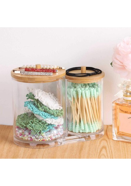 Santkuee Pamuklu Çubukla Ped Raf Dağıtıcı Banyo Kavanoz Şeffaf Depolama Rafı (Yurt Dışından) modelleri