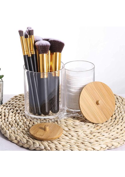 Santkuee Pamuklu Çubukla Ped Raf Dağıtıcı Banyo Kavanoz Şeffaf Depolama Rafı (Yurt Dışından) indirimleri