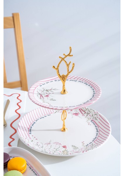 Porselen Katlı Kurabiyelik - 27 cm