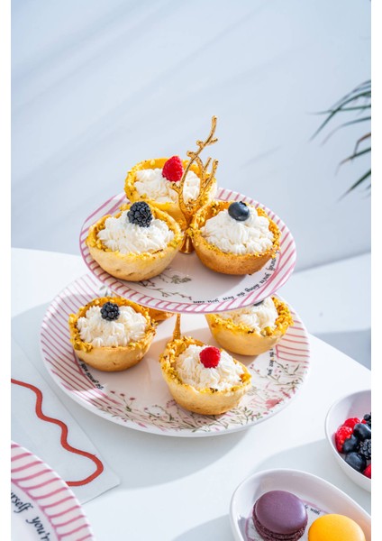 Porselen Katlı Kurabiyelik - 27 cm fiyatları