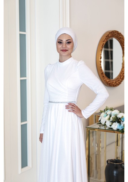 Simli Şifon Abiye Işıl fiyatları