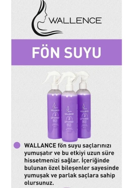 Wallence Fön Suyu Yumuşak ve Parlak Saç Için modelleri