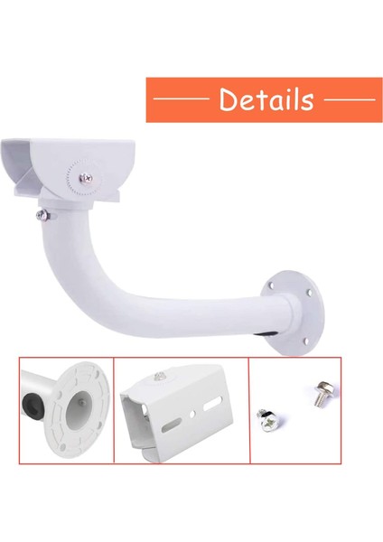 Santkuee J Tipi Evrensel Duvar Tavan Montaj Braketi, Cctv Güvenlik Kamerası Için Ayarlanabilir Evrensel Güvenlik Kamera Montaj Braketi (Yurt Dışından) indirimleri