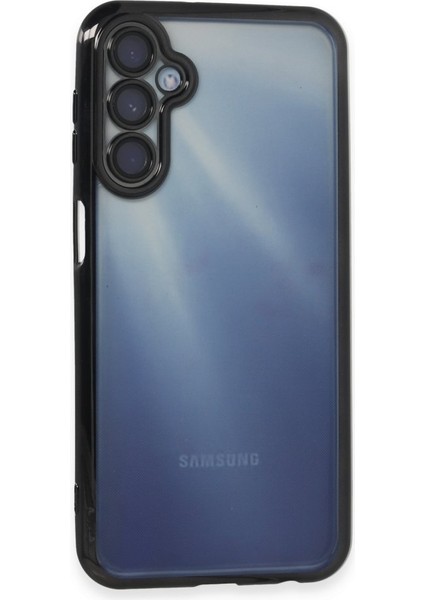 Samsung Galaxy A15 4g Kılıf Kamera Lens Korumalı Razer Lens Silikon Kapak - Siyah