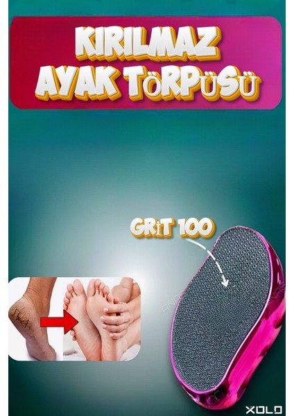 Ayak Bakım Ponza Törpü Taşı Yeni Nesil Kırılmaz Ponza Taşı GRIT100 modelleri