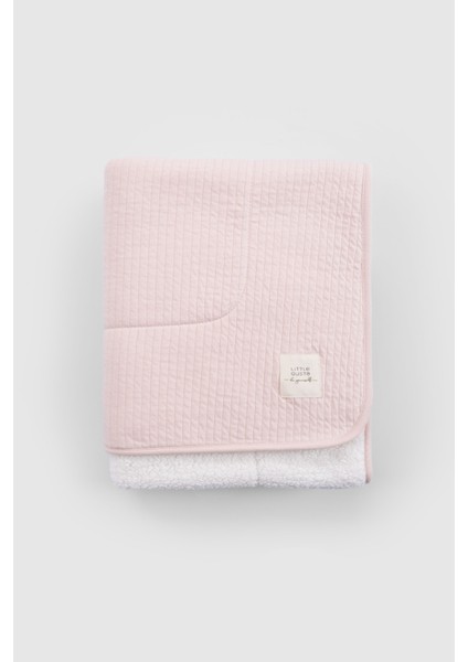 Wellsoftlu Kapitone Pembe Bebek Battaniyesi 80X100 cm
