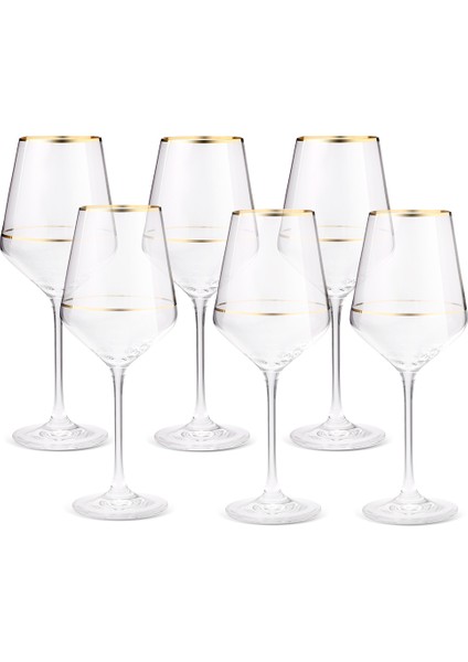 Dolce Vita 6'lı Kadeh Çift Gold 390 cc modelleri