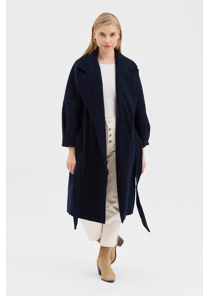 Kadın Oversize Çift Cepli Kısa Kaşe Kaban fiyatları