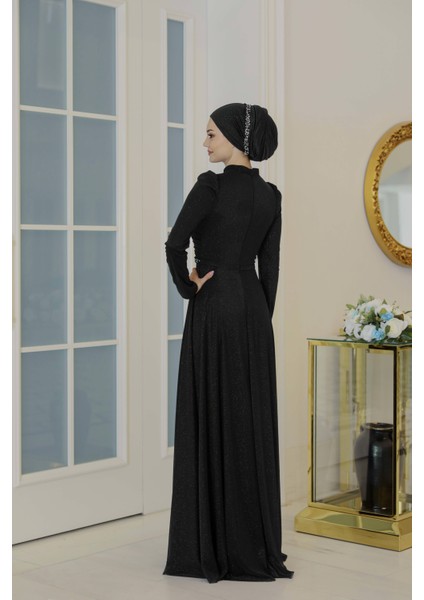 Simli Şifon Abiye Işıl modelleri