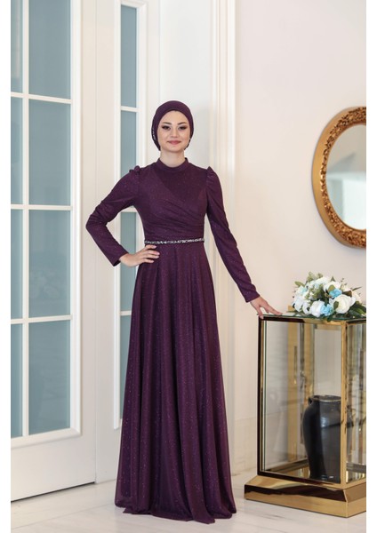 Simli Şifon Abiye Işıl