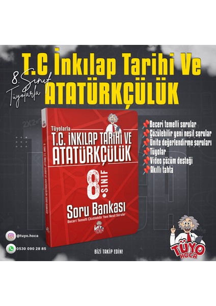 Tüyolarla T.c Inkılap Tarihi ve Atatürkçülük 8. Sınıf Soru Bankası fiyatları