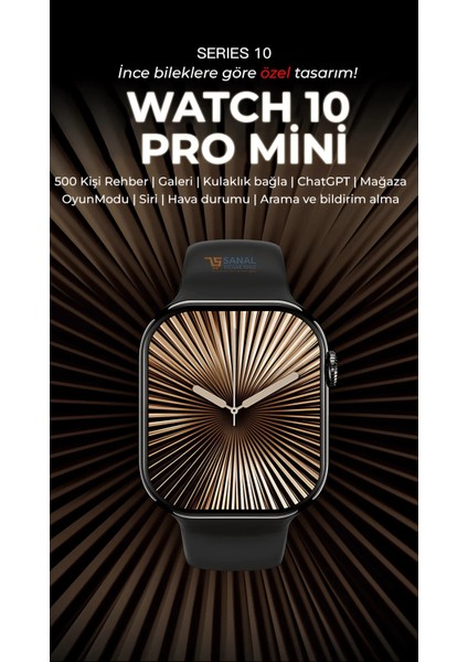 Watch 10 Pro Mini Akıllı Saat (Yeni Sürüm) modelleri