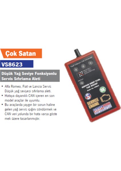 Servıs Sıfırlama Aletı Fıat Dusuk Yag Seviye Fonk. fiyatları
