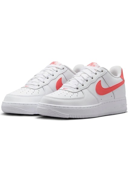 Air Force 1 Af1 Gs Leather Unisex Sneaker Turuncu Swoosh Hakiki Deri Günlük Spor Ayakkabı Beyaz-Turuncu modelleri