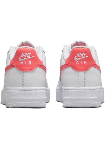 Air Force 1 Af1 Gs Leather Unisex Sneaker Turuncu Swoosh Hakiki Deri Günlük Spor Ayakkabı Beyaz-Turuncu fırsatları