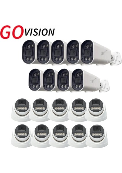 Go Vision 19 Adet 2mp Ahd Güvenlik Kamerası – Full Hd, Gece Görüşlü