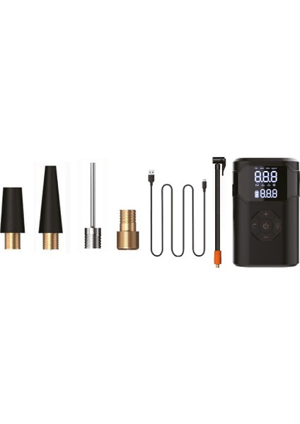 Taşınabilir Kompresör ve Lastik Pompası Şarjlı Hava Pompası (Dijital Ekranlı) 4000 Mah 5 Mod fiyatları