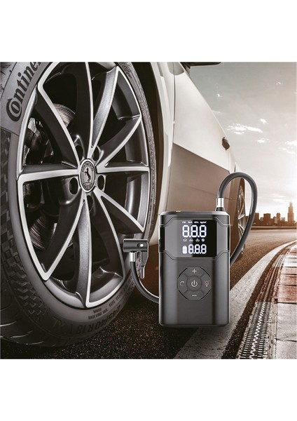 Taşınabilir Kompresör ve Lastik Pompası Şarjlı Hava Pompası (Dijital Ekranlı) 4000 Mah 5 Mod modelleri