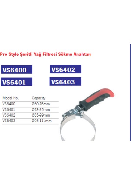 Yag Fıltresı Sokme Anahtarı 73-85MM Pro Style fiyatları