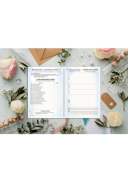 Gelin Ajandası–adım Adım Yuvama Planlayıcı (A4 Ebat) Çeyiz Defteri, Düğün Planlayıcı modelleri