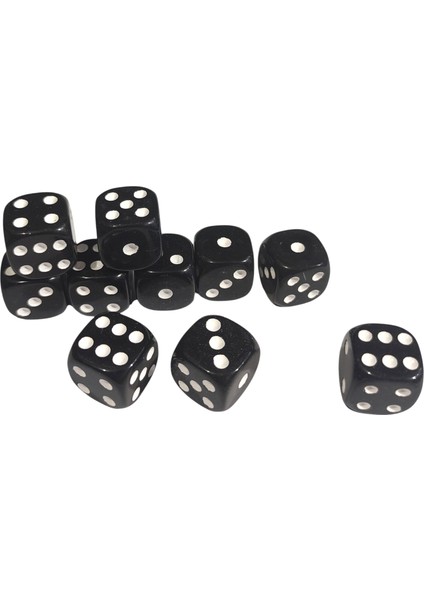 Siyah Okey Zarı Renkli Masa Oyunları Zarı - 4 Adet modelleri