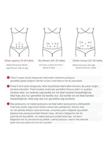 Fetal Doppler Kolay Kullanım ve Net Ses Kalitesi ile 2 Yıl Garanti fırsatları