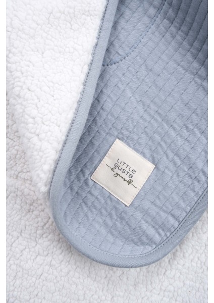 Wellsoftlu Kapitone Mavi Bebek Battaniyesi 80X100 cm fiyatları