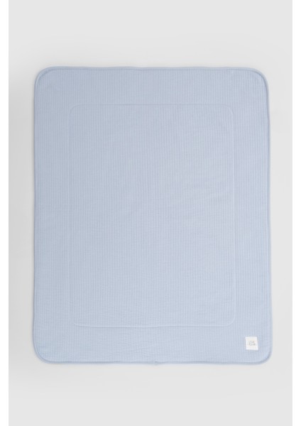 Wellsoftlu Kapitone Mavi Bebek Battaniyesi 80X100 cm fırsatları