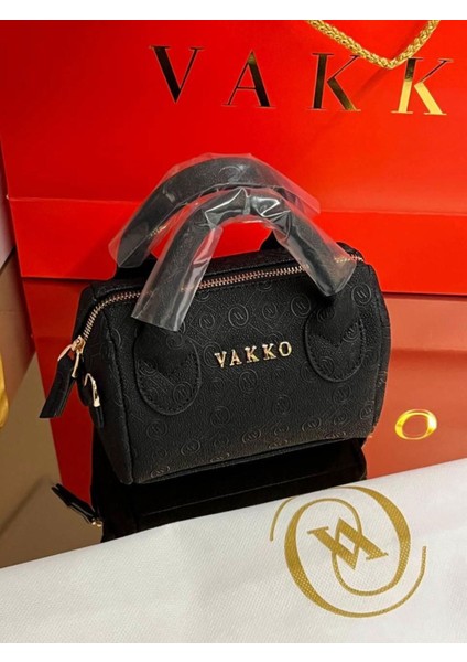 Vakko Mini Siyah Çanta En 15 cm Boy 11 cm