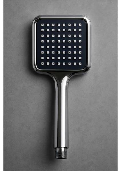 Siyah Kare Büyük El Duşu Modern El Telefonu Duş Başlığı