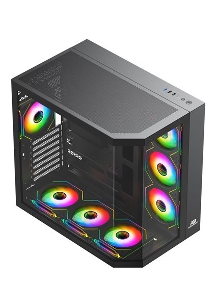 <![cdata[powerboost 750W 80 Bronze Seaview PBA4375B Gaming Mid-Tower Pc Kasası Siyah]]> fiyatları