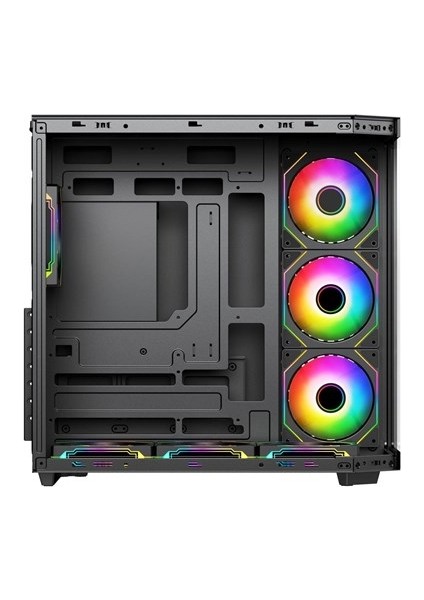 <![cdata[powerboost 750W 80 Bronze Seaview PBA4375B Gaming Mid-Tower Pc Kasası Siyah]]> modelleri