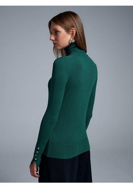 1268 Balıkçı Yaka Kazak-K.zümrüt fiyatları