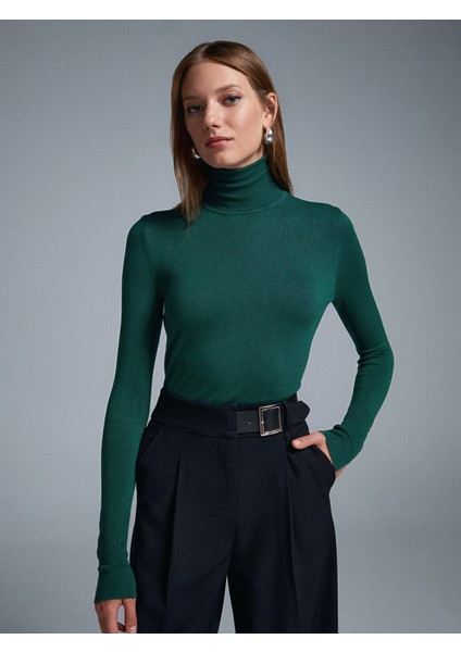 1268 Balıkçı Yaka Kazak-K.zümrüt indirimleri