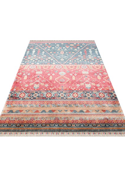 Zara ZR 17 Mavi Multy Özel Tezgah Kolay Temizlenebilir Hav Bırakmayan Otantik Modern Uşak Halısı indirimleri