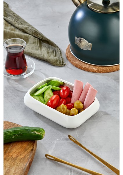 Porselen Dikdörtgen Meze ve Servis Tabağı 16X12X4 cm – Şık Sunum Kasesi modelleri
