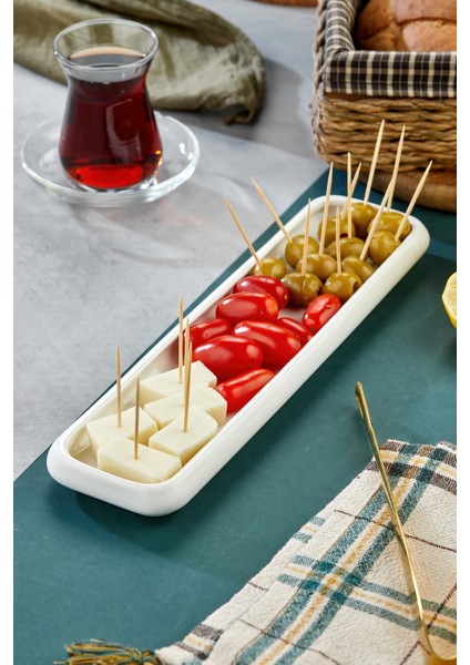 3’lü 28X7,5 cm Dikdörtgen Servis Tabağı – Kahvaltılık, Meze ve Atıştırmalık Sunum Seti fiyatları