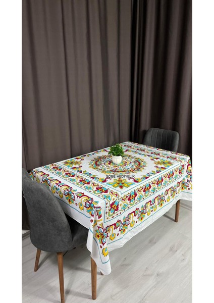 Kolay Temizlenebilir Çiçek Desenli Pamuklu Masa Örtüsü 170X170 cm – Çeyizlik, Sofra ve Dekoratif fiyatları