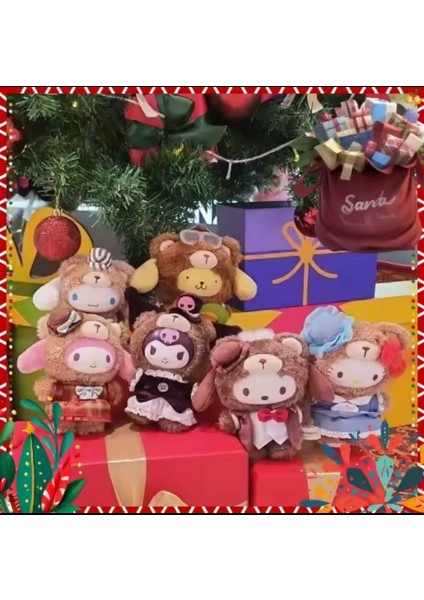 Kuromi Hello Kitty Cinnamoroll Popmart Süpriz Paket 17CM Peluş Oyuncak Çanta Carm Süs Anahtarlık 1ADET fiyatları