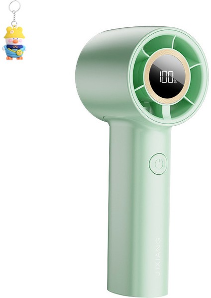 El Turbo Fan USB Dijital Ekran Mini 100 Vites Kademesiz Hız Ayarı Yüksek Hızlışiddetli Soğutma Küçük Fan (Yurt Dışından)