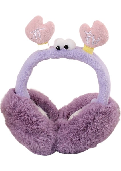 Sıcak Tutan, Kış Için Sevimli, Donmaya ve Rüzgara Karşı Koruyan, Katlanabilir, Peluş Kulaklık (Yurt Dışından)