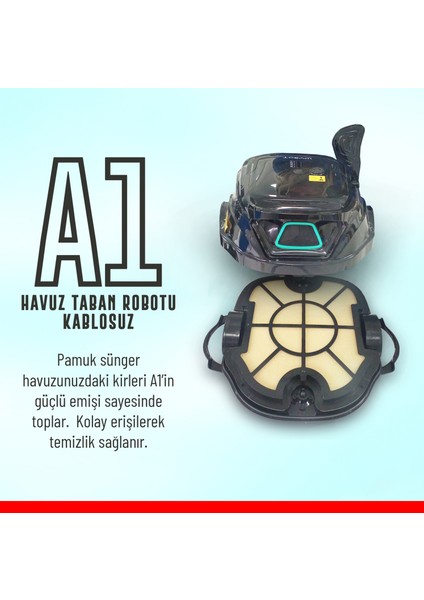 Wybot A1 Kablosuz Havuz Taban Temizlik Robotu
