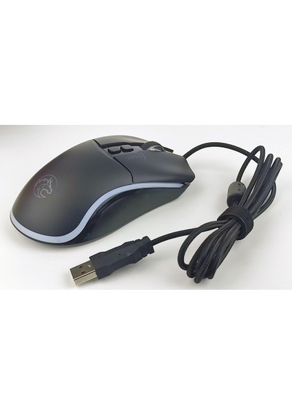 Oyuncu Mouse Kablolu Rgb LED Işıklı USB Optik Ergonomik Gaming 7 Tuş Fonksiyonlu Fare Q301 fırsatları